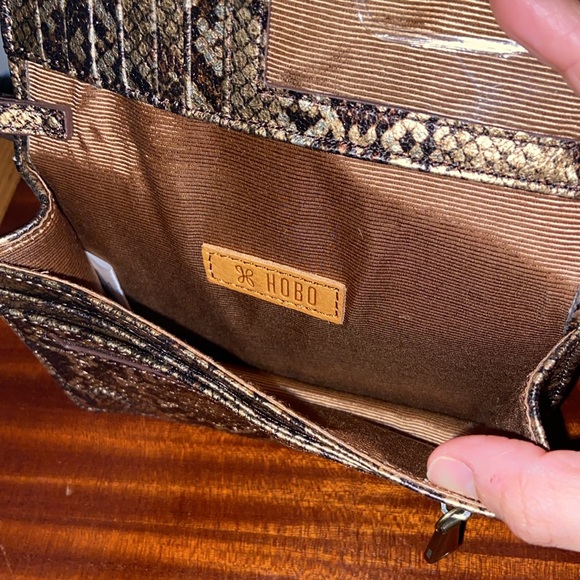 HOBO golden snakeskin jill wristlet wallet - Picture 5 of 9